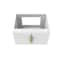 Castello Usa Alpine 24-inch White Vanity Base with Gold Handle CB-MC-24W-GLD-VBO - alternate 2